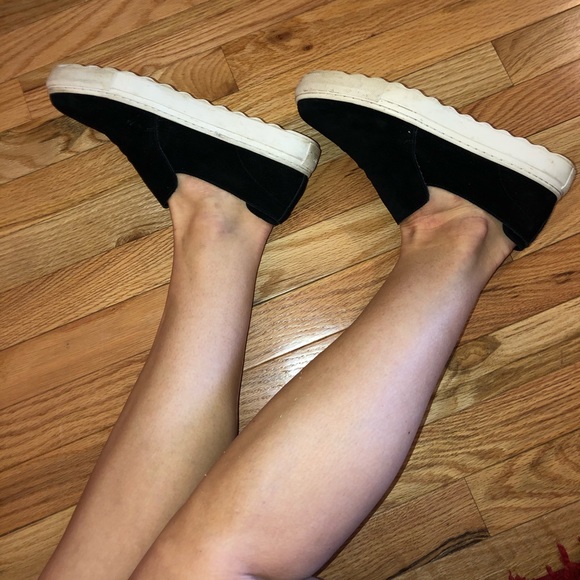 J Slides Black Suede Perrie Slip-On Sneakers - Picture 10 of 11